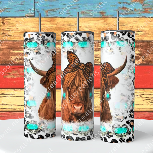 Cute Highland Cow Tumbler