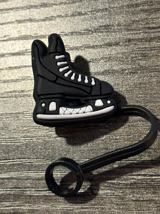 Ice Skate Straw Topper