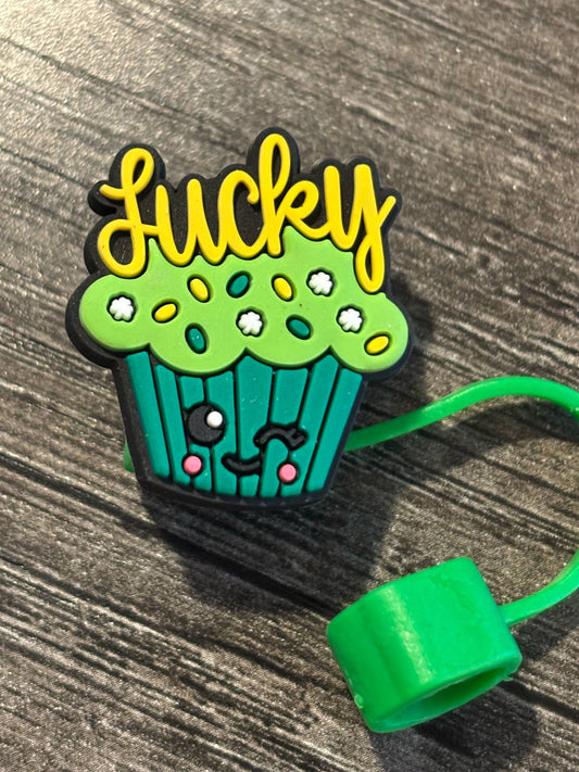 Lucky Cupcake Straw Topper