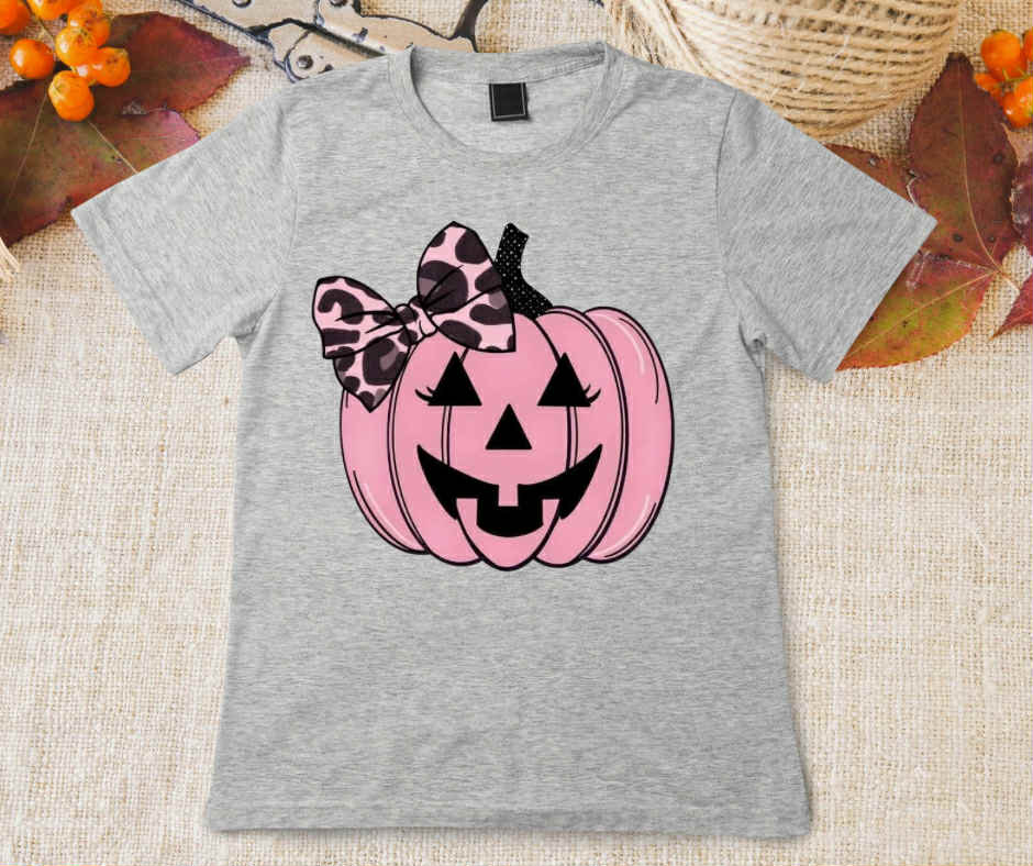 Pink Pumpkin with Bow
