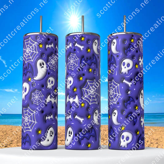 Ghost and Spiderweb Tumbler