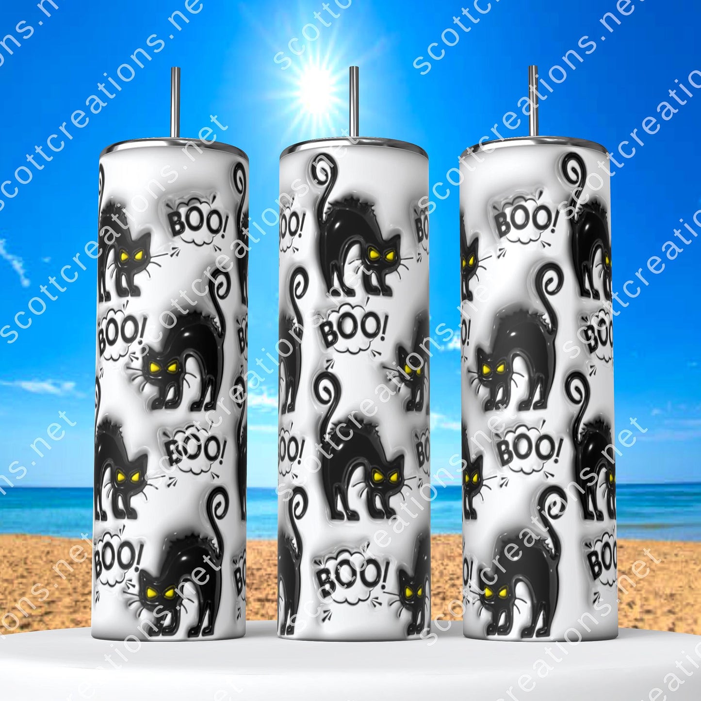 Boo Cat Tumbler