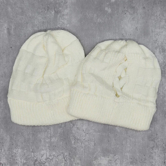 Cream Beanie
