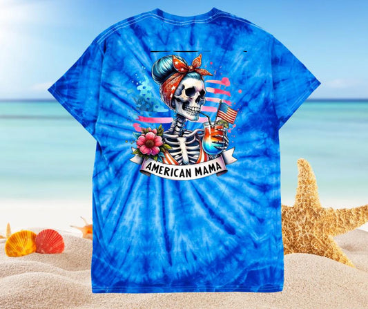 Blue Tie Dye Skelly