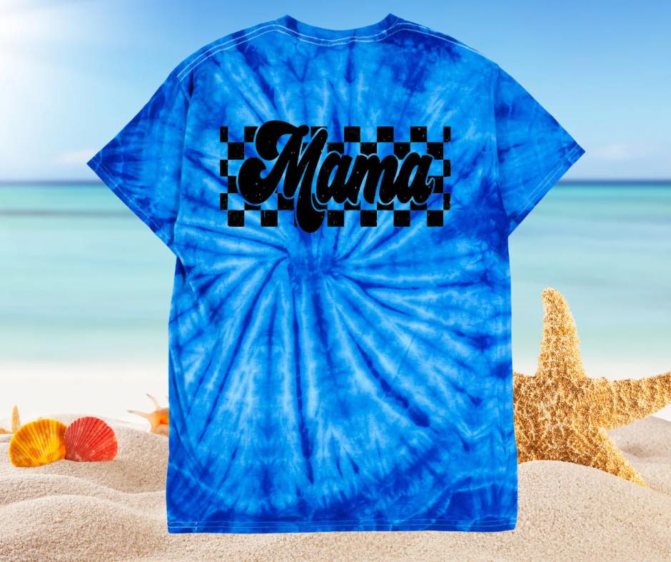 Blue Tie Dye Mama
