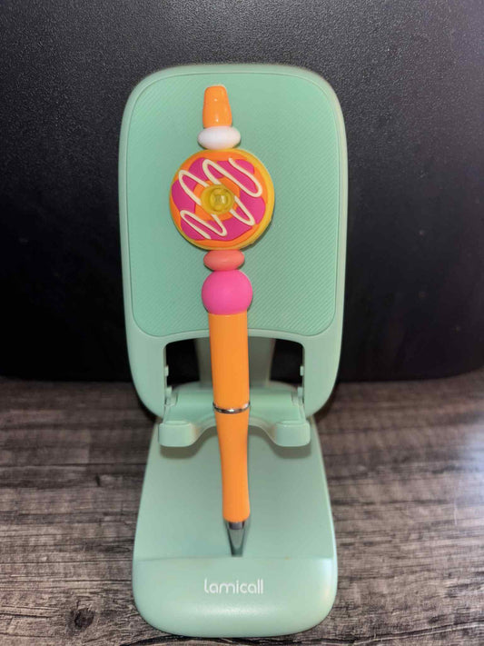 Yellow Pink Doughnut Pen