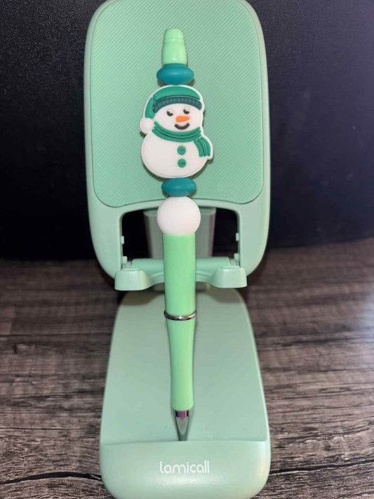 Green Snowman Pen