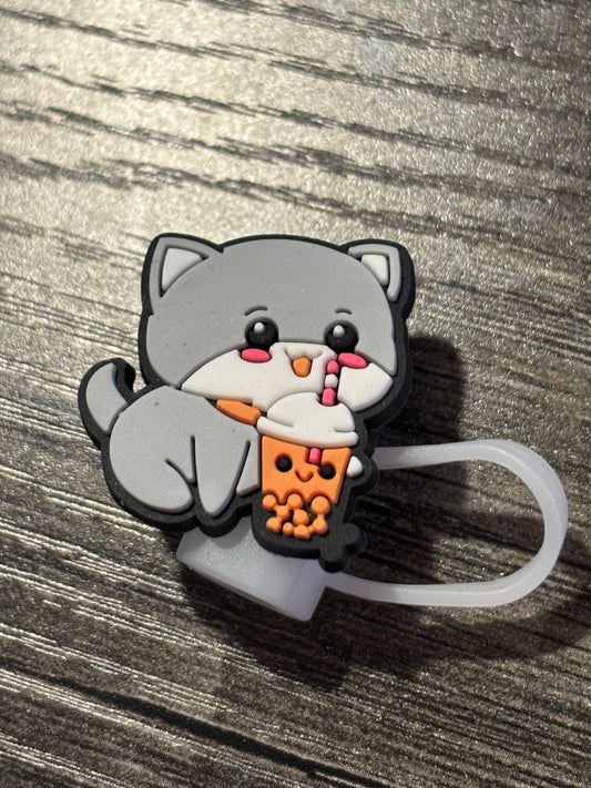 Cat Coffee Straw Topper
