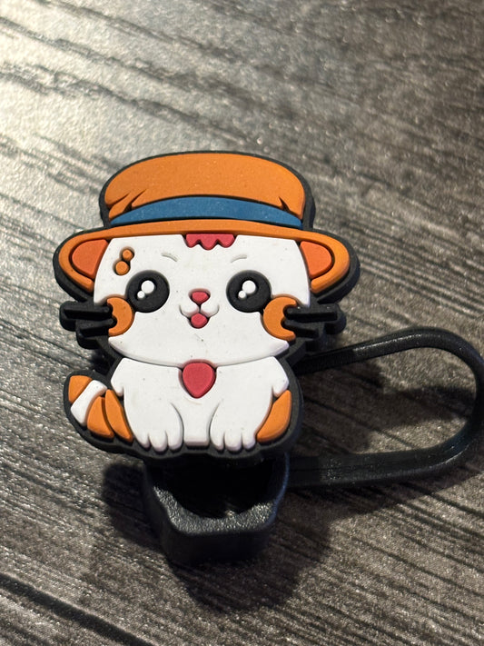 Orange Cat Straw Topper