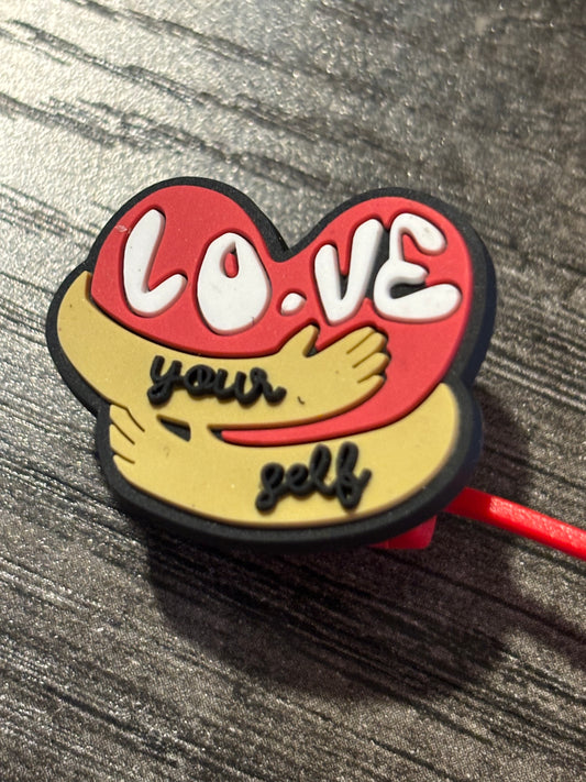 Hug Love Yourself Straw Topper