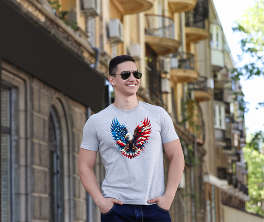 Men American Flag Eagle