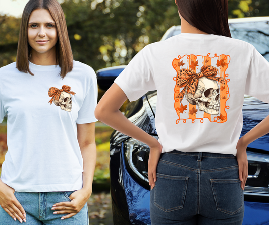 Front and Back Skelly with Bow