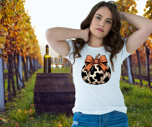 Cow Print Pumpkin