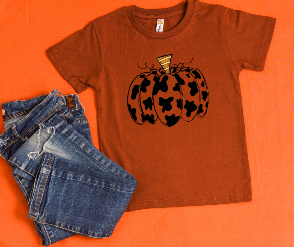 Cow Print Pumpkin