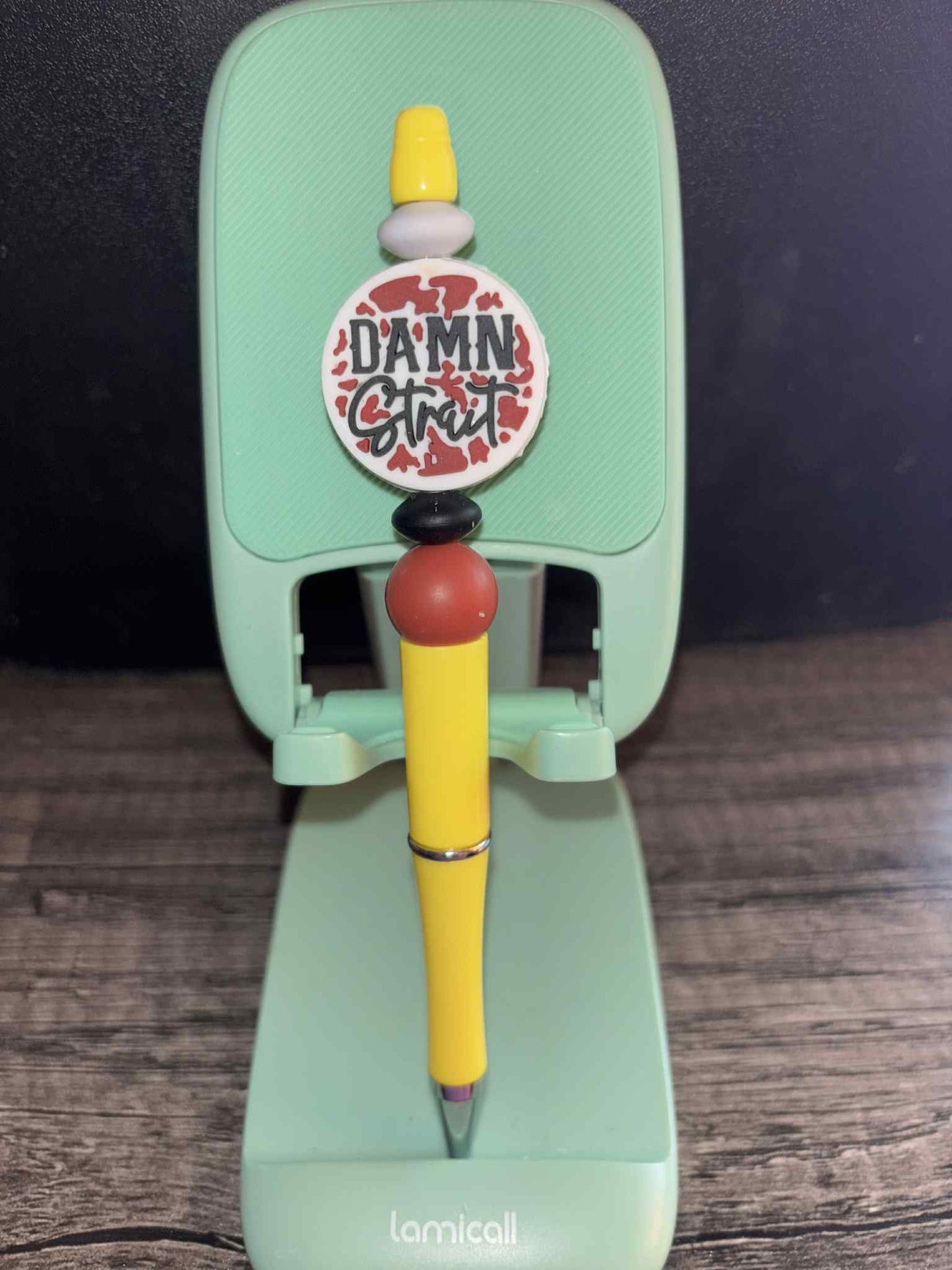 Yellow Damn Strait Pen