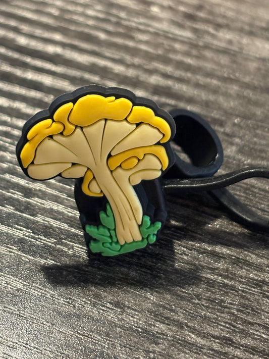 Yellow Mushroom Straw Topper