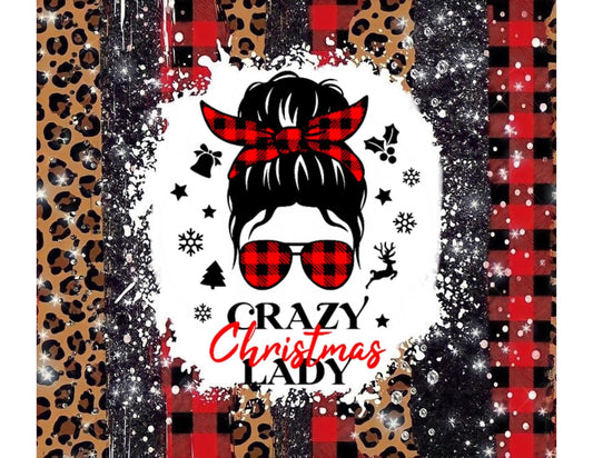 Crazy Christmas Lady Tumbler
