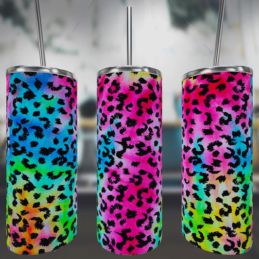 Rainbow Leopard Tumbler