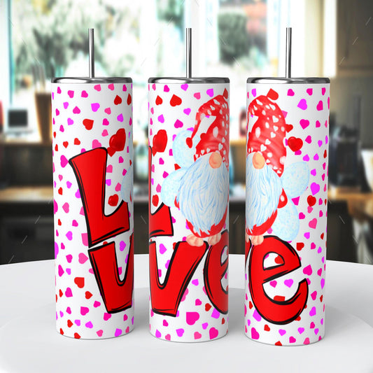 Love Heart Gnome Tumber