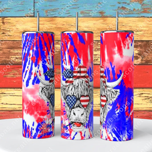 Highland Cow American Tumbler