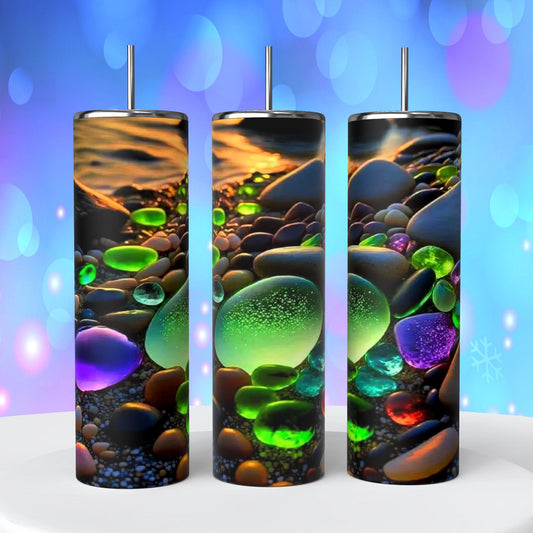 Green Rock Sunset Tumbler