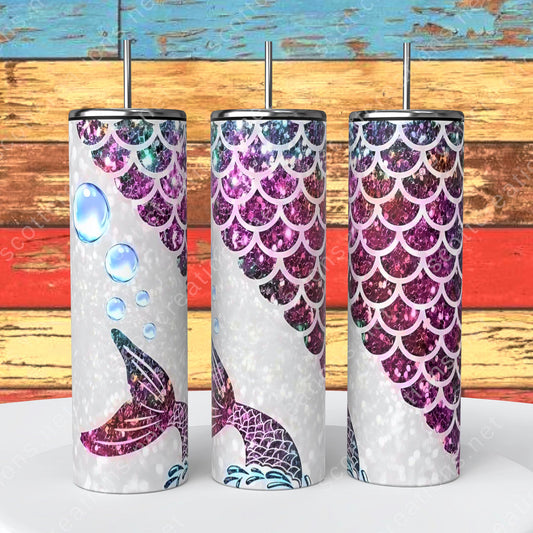 Mermaid Glitter Tumbler