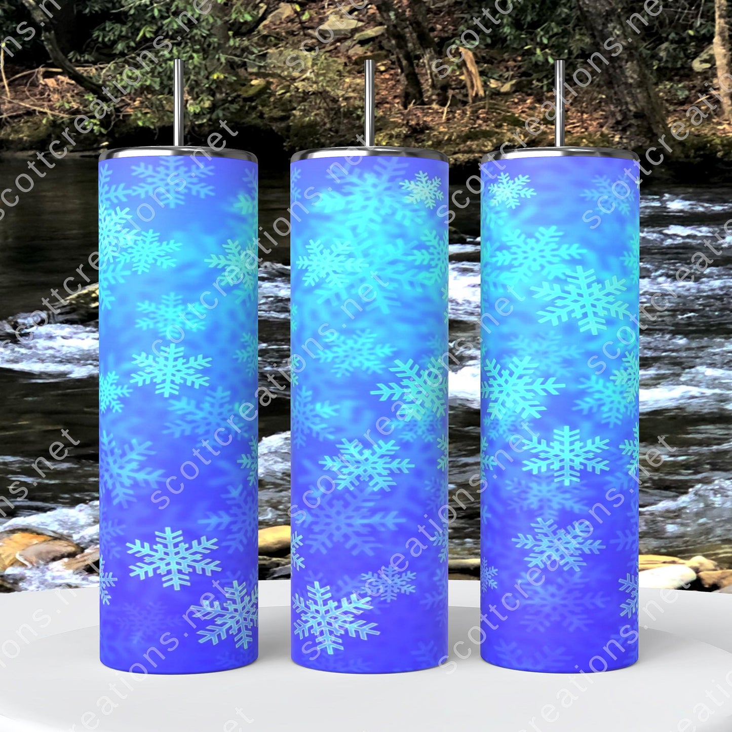 Snowy Snowflake Tumbler