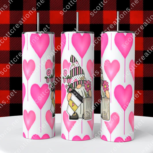 Gnomes Flower Tumbler