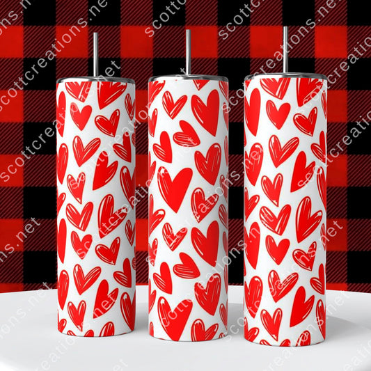 Hearts Love Tumbler