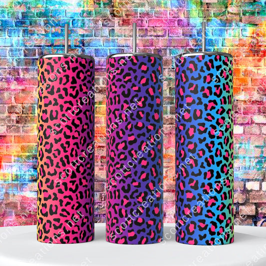 Rainbow Leopard Tumbler