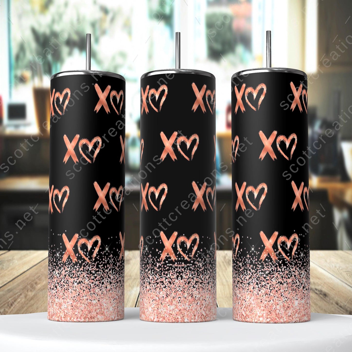 XOXO Hearts Tumbler