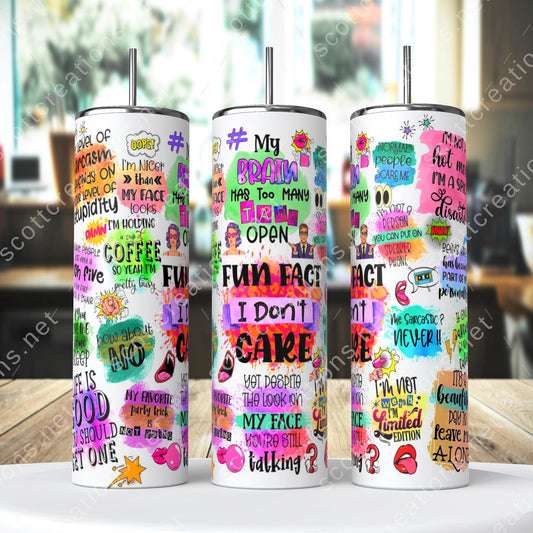 Fun Fact Tumbler