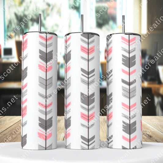 White Arrow Tumbler