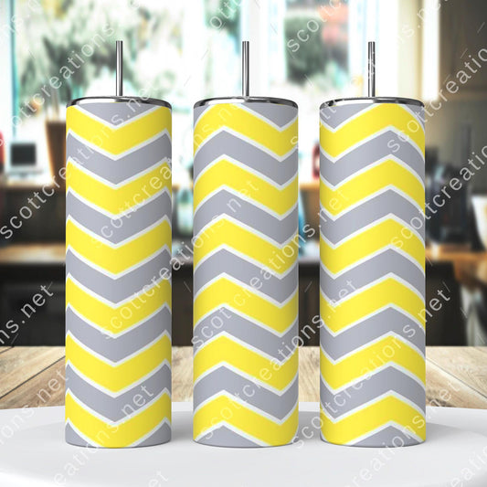 Yellow Stripes Tumbler
