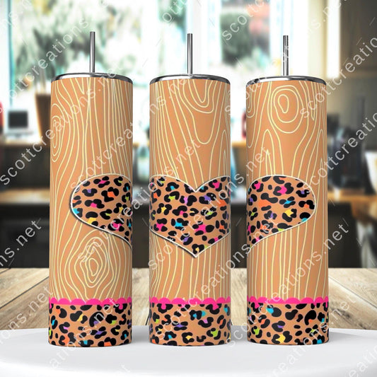 Leopard Heart Tumbler