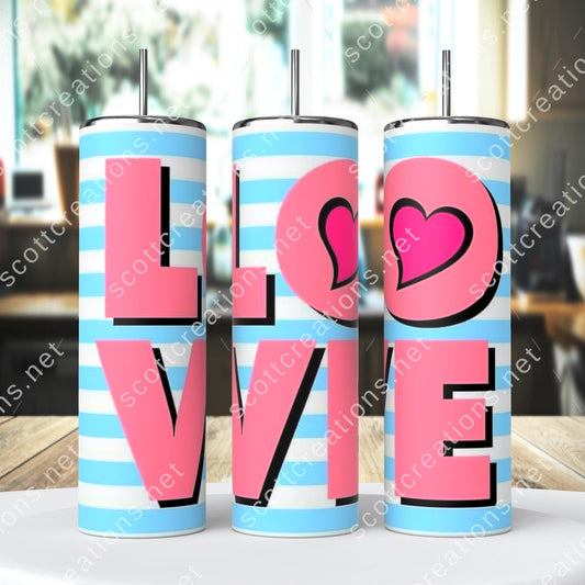 Blue Love Tumbler
