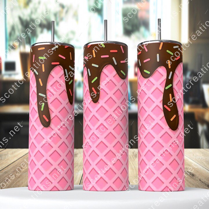 Strawberry Ice Cream Tumbler