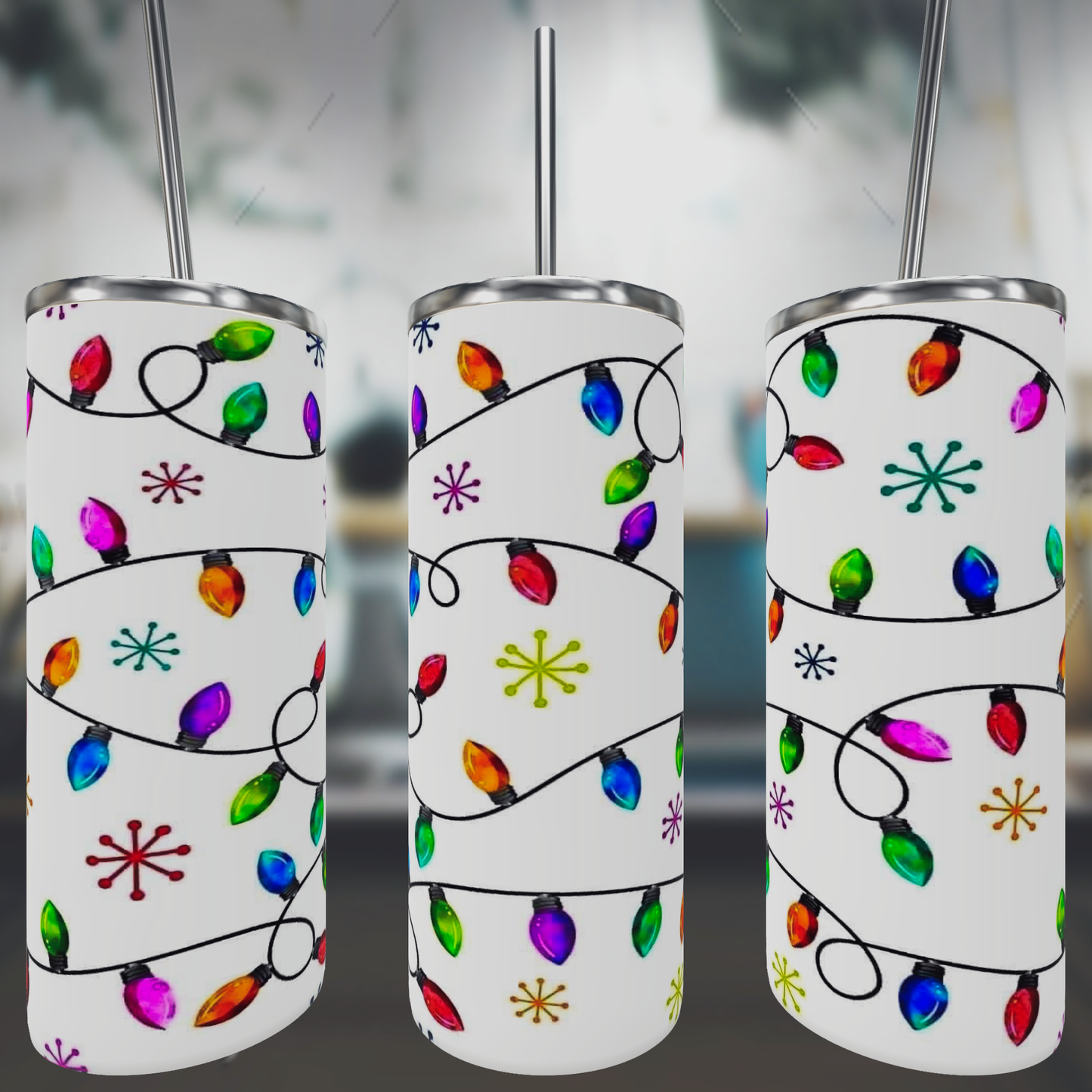 Lights Snowflakes Tumbler