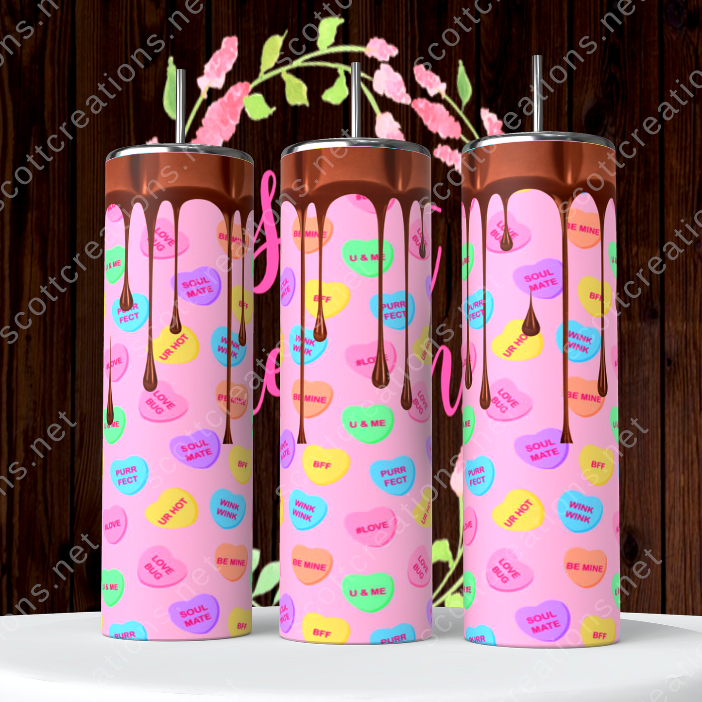 Hearts Chocolate falling