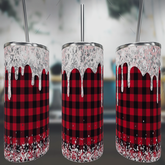 Plaid with icing Tumbler