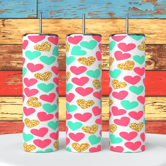 Cute Heart Tumbler