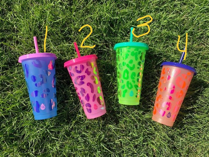 Leopard Print Ready Cups